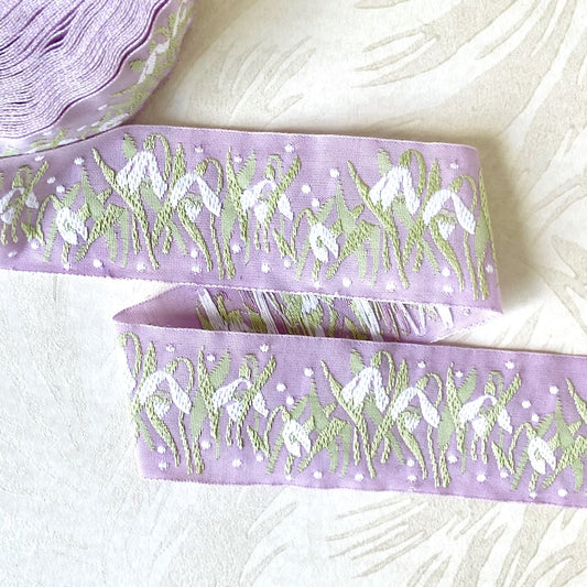Snowdrop_Flower_Cotton_Jacquard_Ribbon