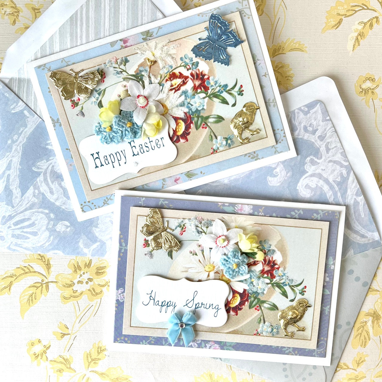 HandMade Floral Egg - Spring or Easter Card