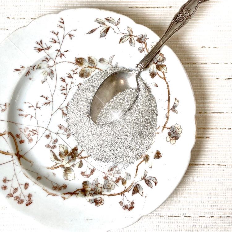 Stampendous Glass Glitter - Silver 1.43 Ounces For Crafts & Decor