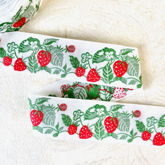 Strawberries_Cotton_Jacquard_Ribbon