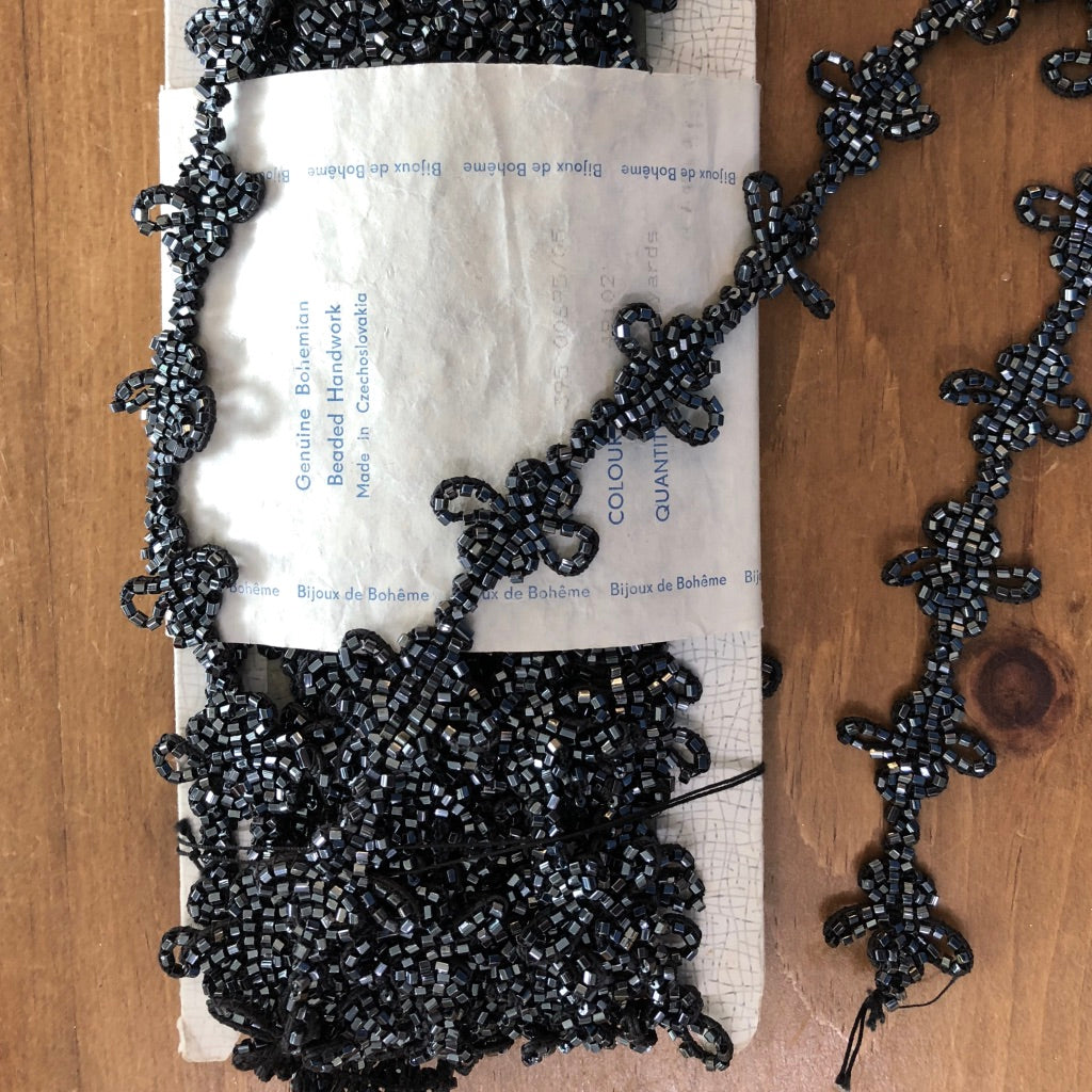 Bohemian Glass Beaded Trims - By the Foot