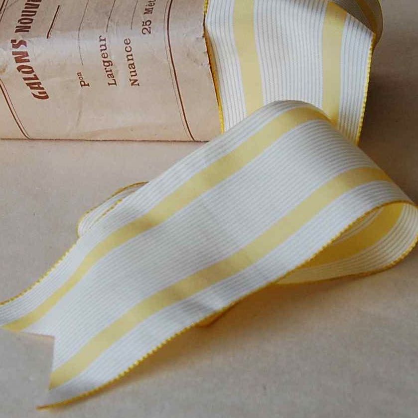 French Stripes Silk Ribbon
