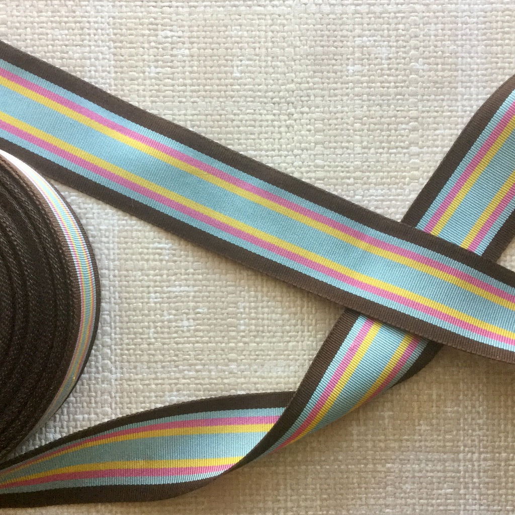 Striped Grosgrain Ribbon - Multiple Colorways