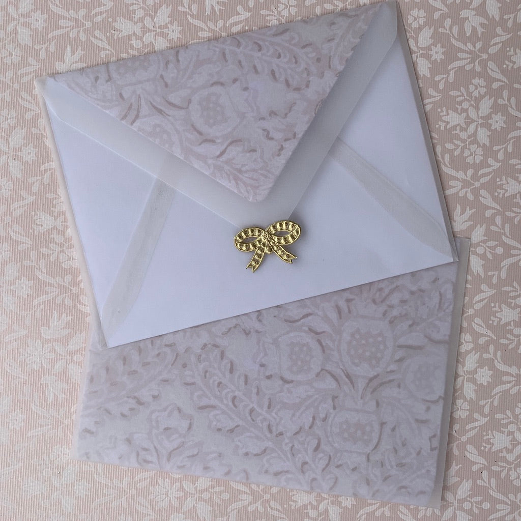 Sugared Floral Bouquet Card - Hand Made