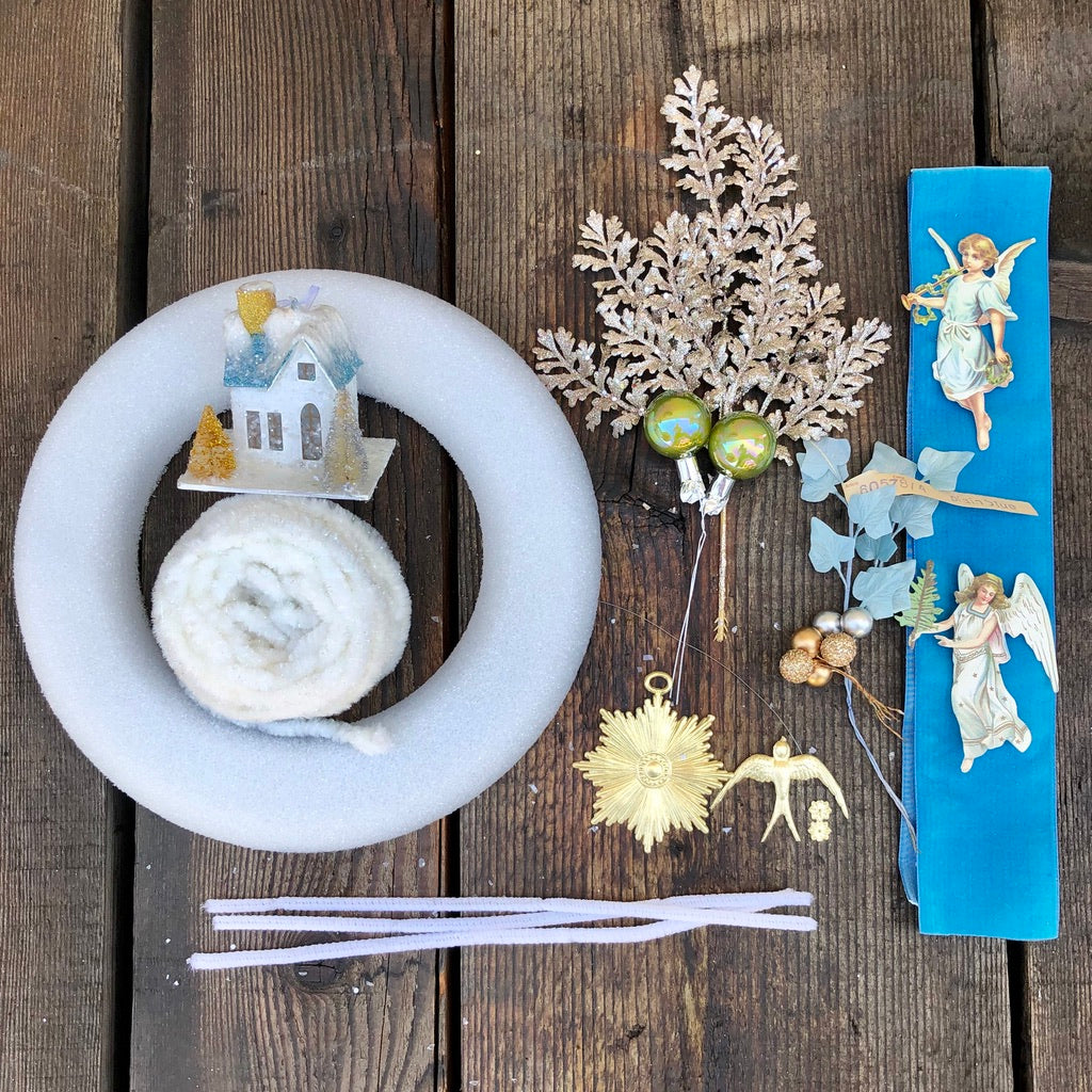 Vintage Chenille Wreath Kit