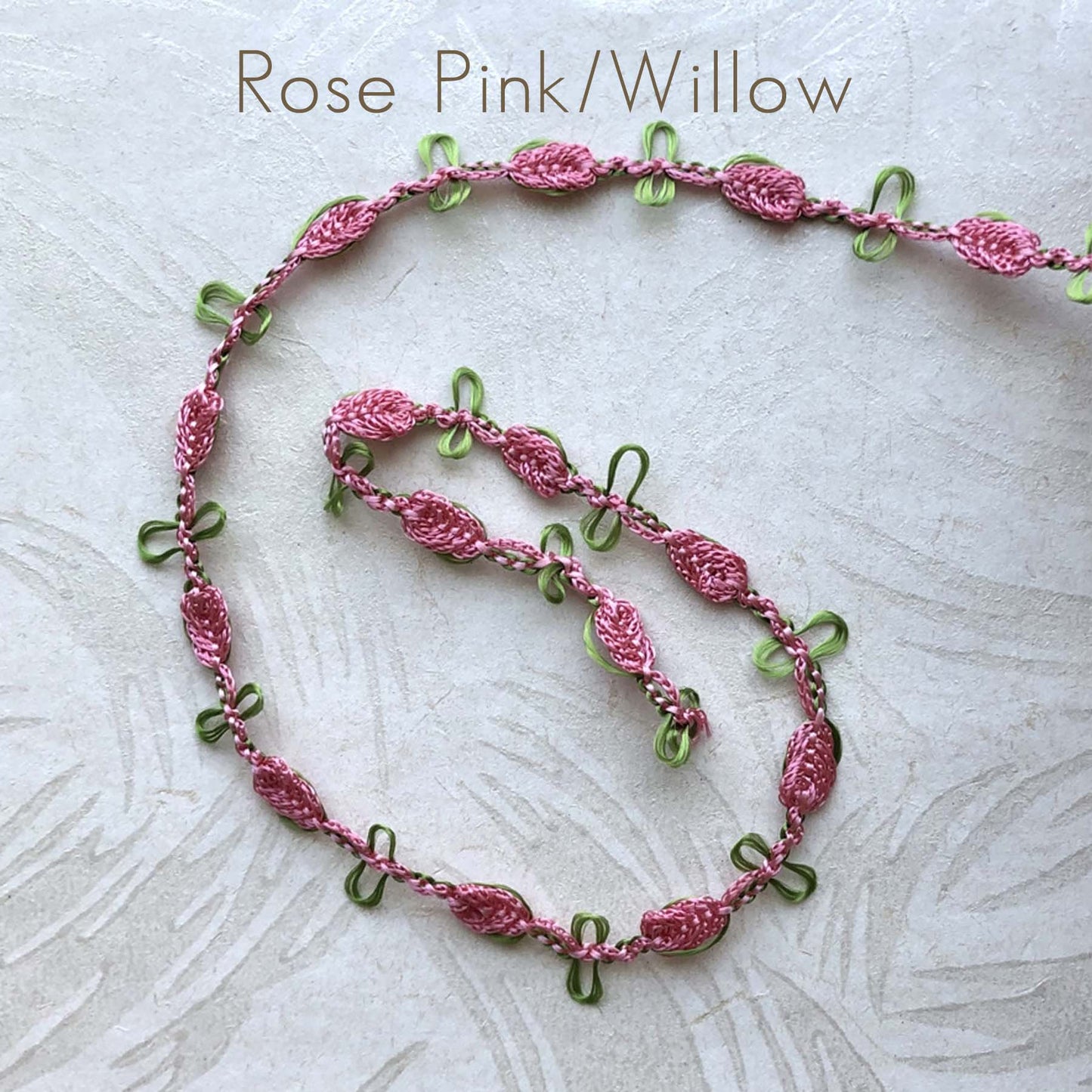 Rosebud Rococo Picot Trim - Vintage - Multiple Colorways