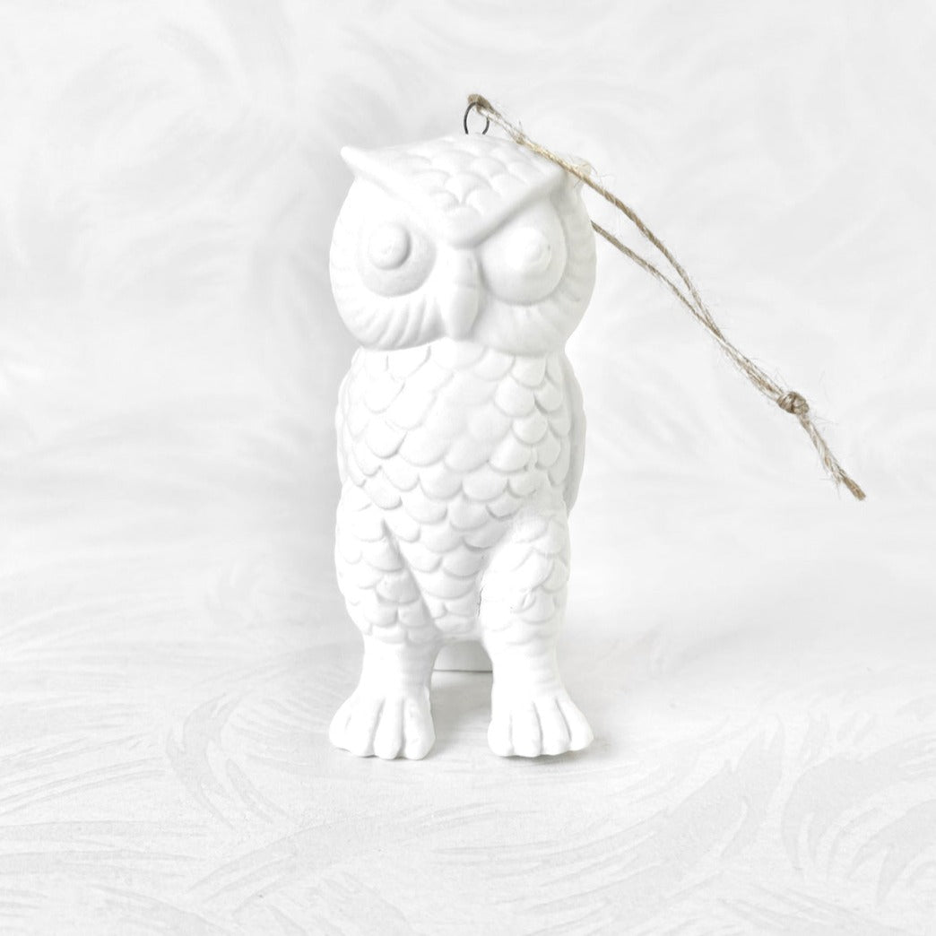 White_Porcelain_Owl_Ornament