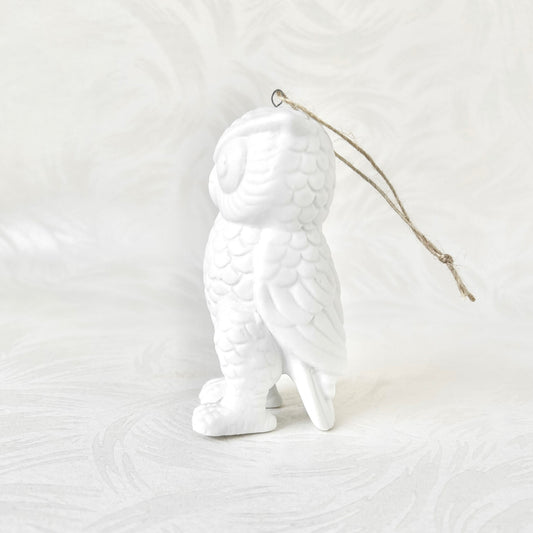 White_Porcelain_Owl_Ornament