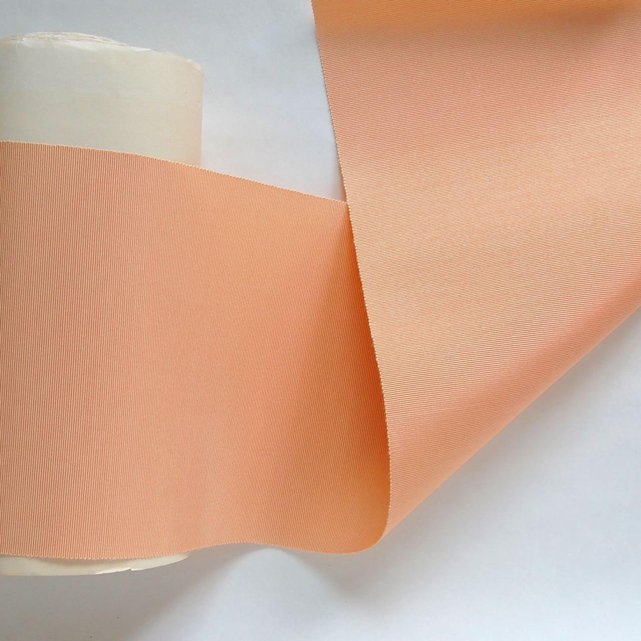 Wide Grosgrain Ribbon, vintage, Peach 6"