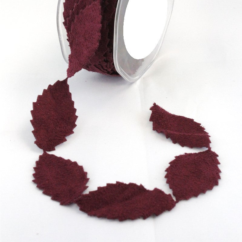 Row of Leaves Ribbon Trim - Multiple Colorways