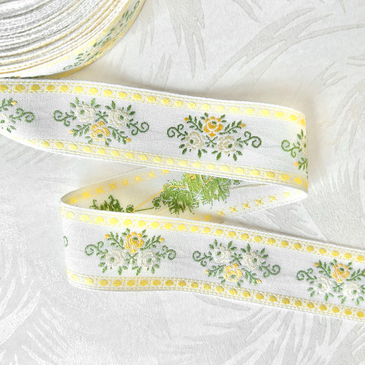 Yellow_Floral_Jacquard_Ribbon