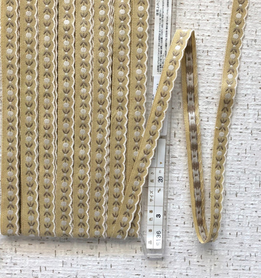 Scalloped Edge Embroidered Ribbon