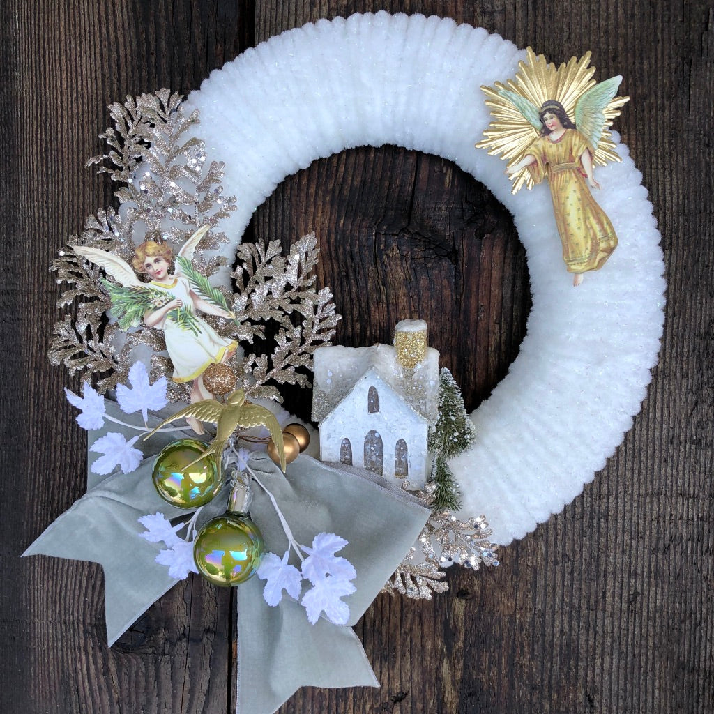 Vintage Chenille Wreath Kit