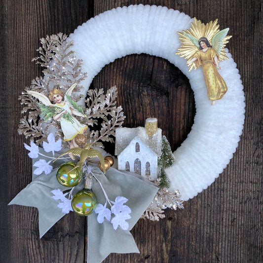 Vintage Chenille Wreath Tutorial - Digital Download