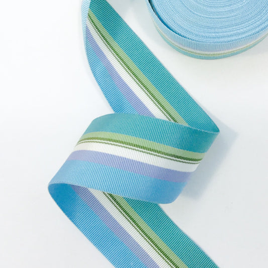 Striped Grosgrain ribbon 1.5" - Vintage