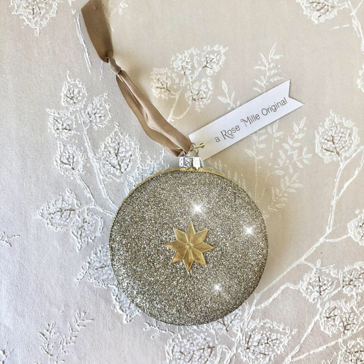 Vintage Scene Glass Ornaments