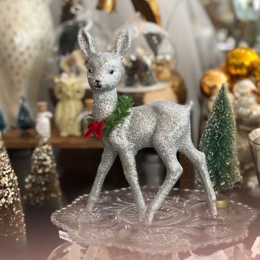 Glittered Retro Deer