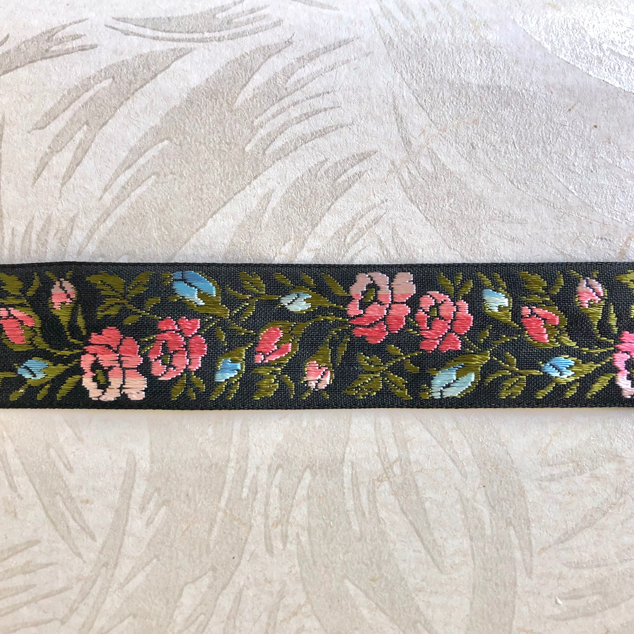 Rosebud_Jacquard_Ribbon_Black