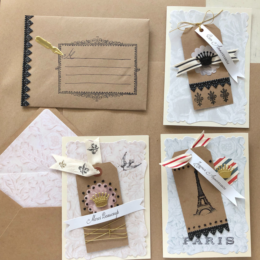 French Bastille Day Cards and Envelopes