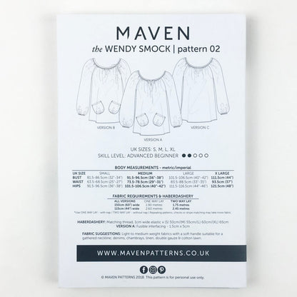the Wendy Smock - Maven Patterns