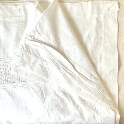 Vintage Cotton Button On Duvet Cover