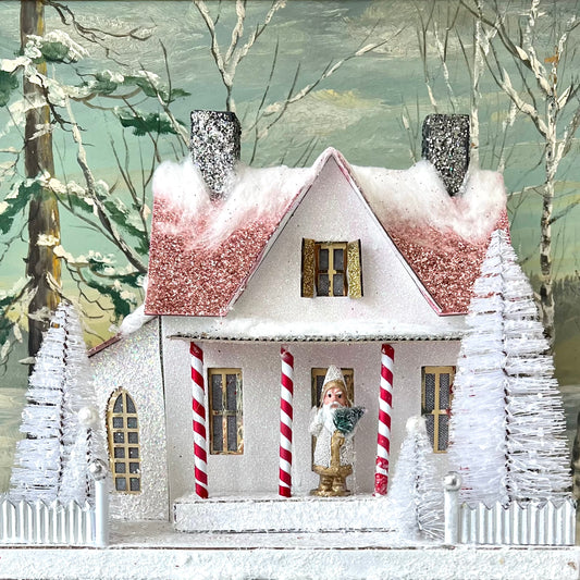 Festive Frosted Farmhouse