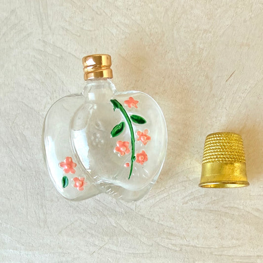 Vintage French Twin Heart Perfume Bottle