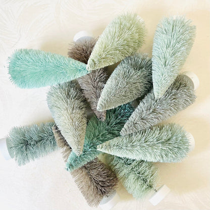 Bottle Brush Trees Set of 12