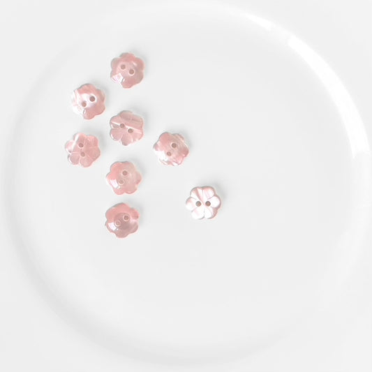 13MM 2 Hole Flower Buttons - Multiple Colors