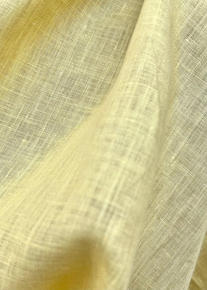 Mustard Lightweight Linen Fabric - Half Yard