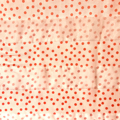 Sheer Orange Dots and Stripes - Half Yard