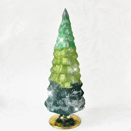 Glass Glittered Gradient Trees