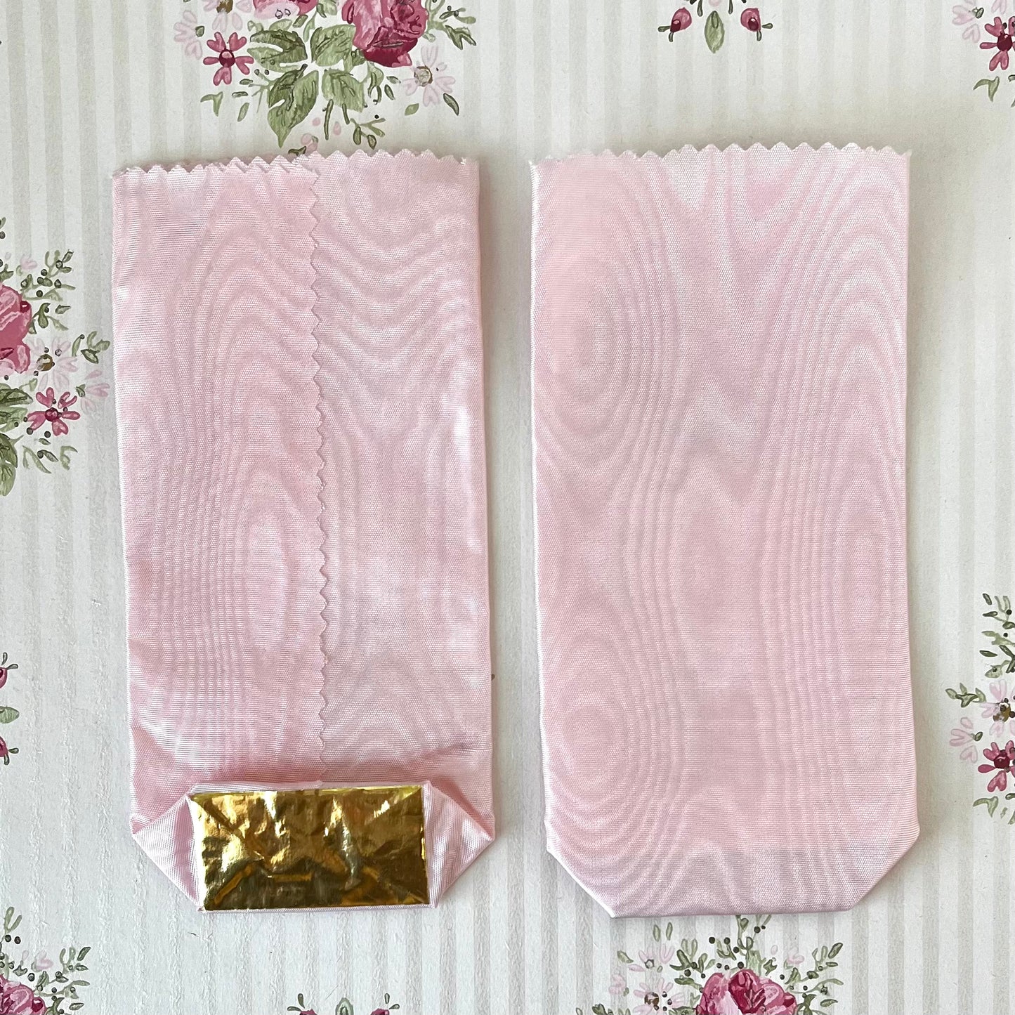 French Moiré Favor Bags - Vintage