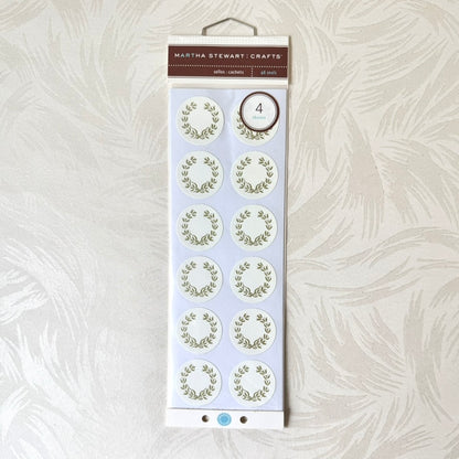 Gold Laurel Wreath Stickers by Martha Stewart