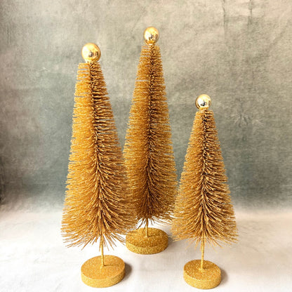 Glitter Tree With Ball Topper