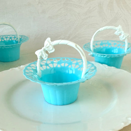 Blue Lace Vintage Treat Baskets