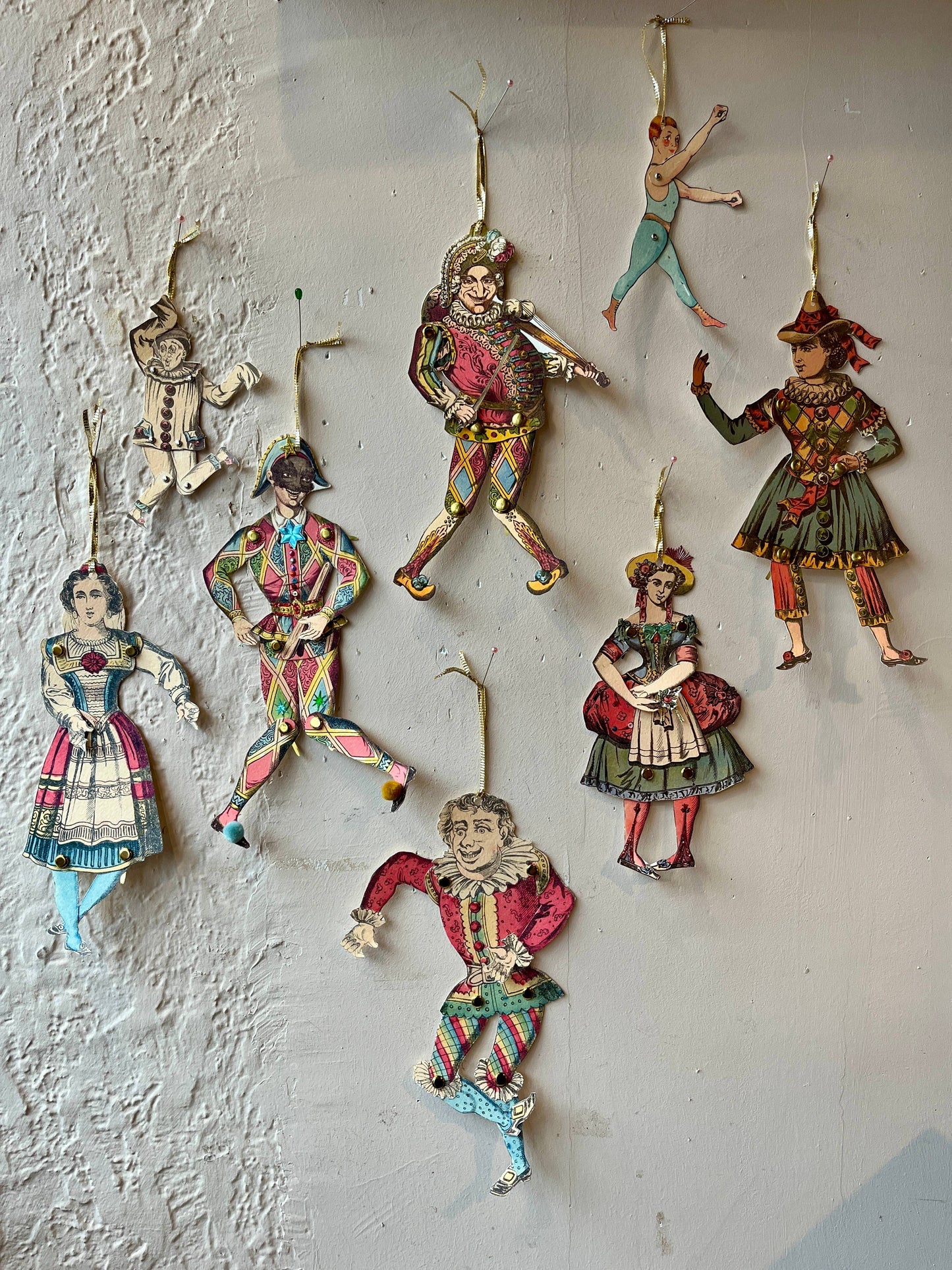 Paper Puppet Cut Out Art Cards