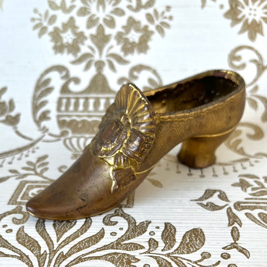 Antique Brass Shoe for Pincushion