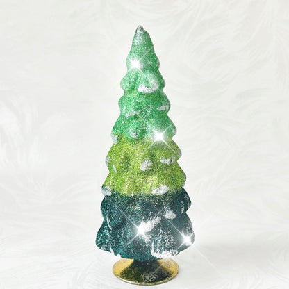 Glass Glittered Gradient Trees
