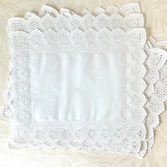 Rectangle Paper Cake Doilies -10