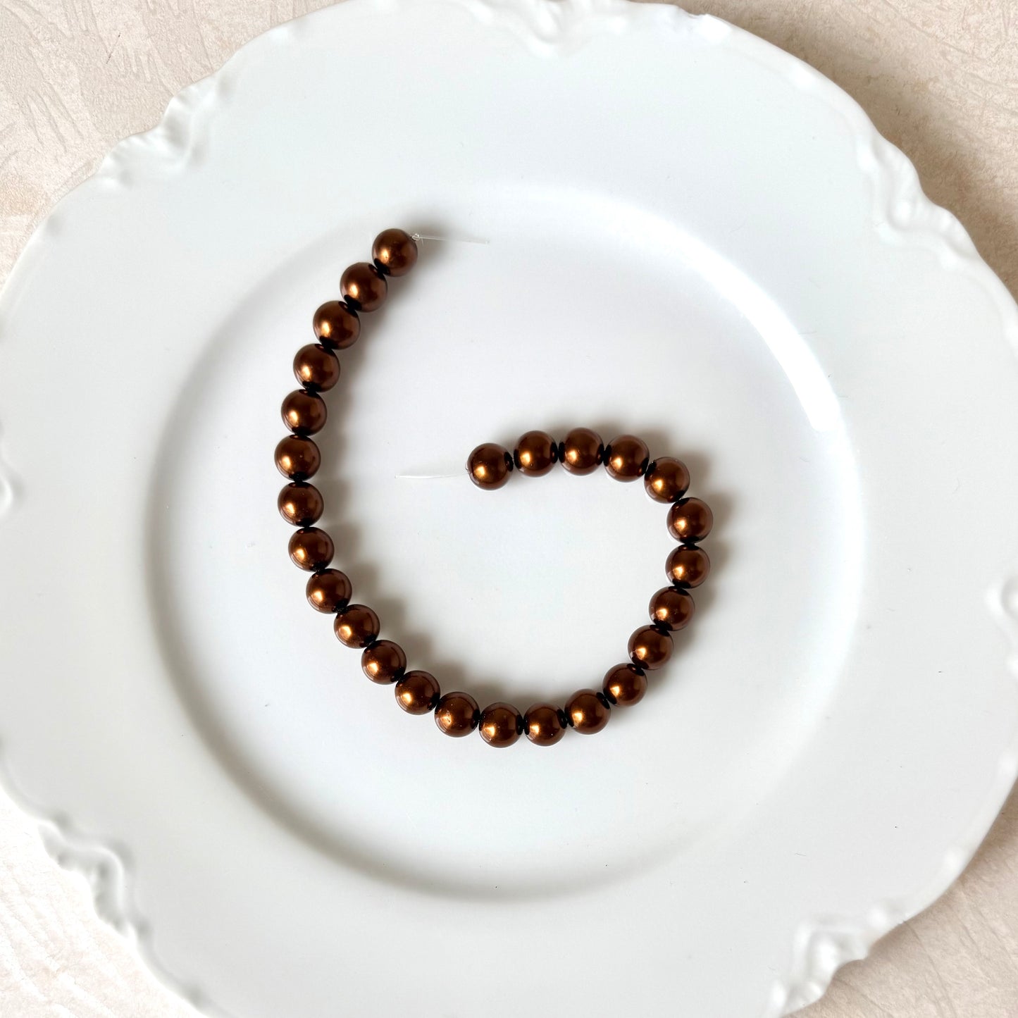 Glass Pearl Beads - 8MM