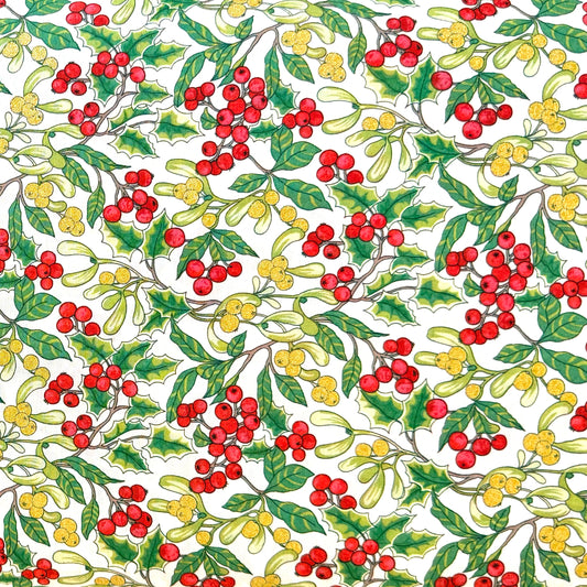 Yuletide Berry - Liberty of London Cotton Tana Lawn - Half Yard