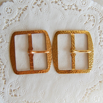 Hammered Metal Buckle - Vintage