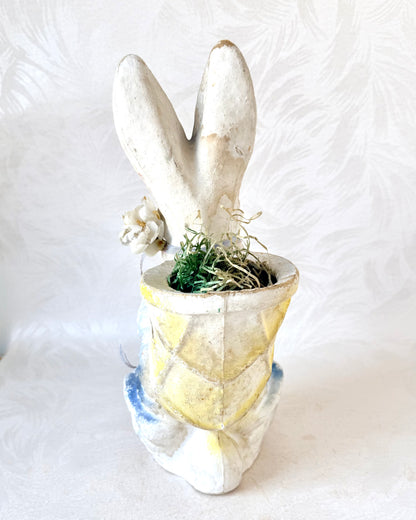 Paper Mache Rabbit Figure - Vintage