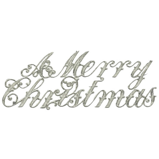 A Merry Christmas - Dresden Die-Cut Phrase - 6 Piece
