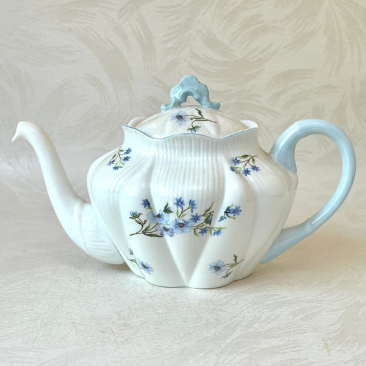 Shelly Blue Rock  Vintage Bone China
