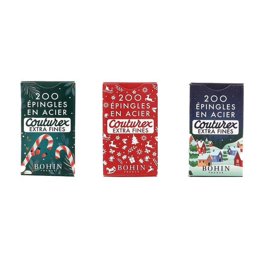 Extra Fine Christmas Packaging Sewing Pins - Bohin
