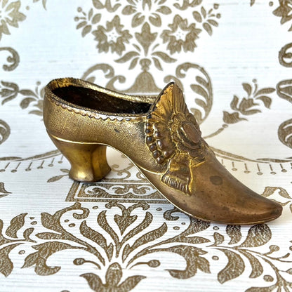 Antique Brass Shoe for Pincushion