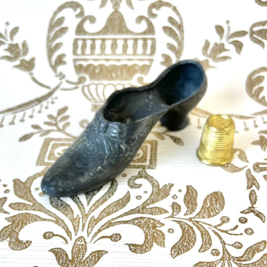 Antique Metal Shoe for Pincushion