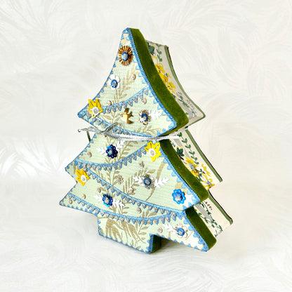 Paper Mache Pine Tree Box - #11